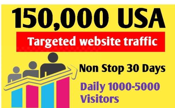 I will send keyword targeted organic USA website traffic