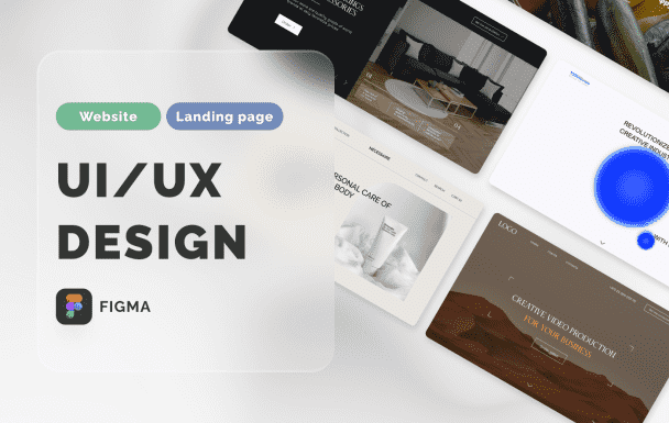 I will make UI/UX Design for Website, Landing page