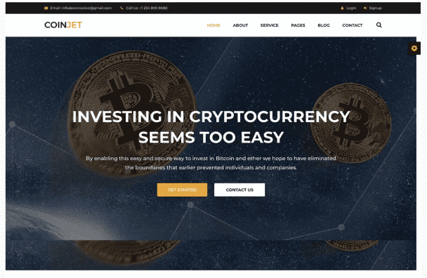 I will create bitcoin investment website for cryptocurrency business