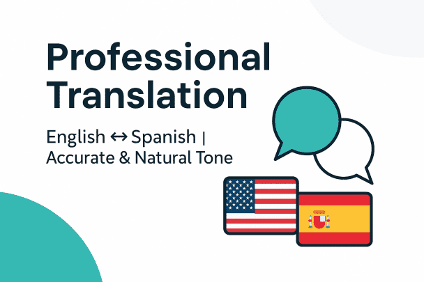 Professional English ↔ Spanish Translation