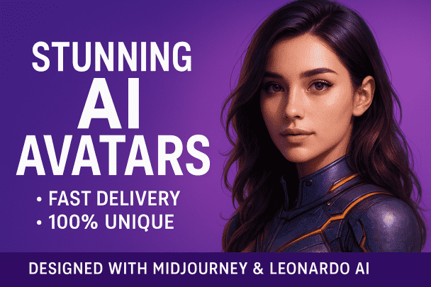 I will create a unique AI-generated avatar or portrait for your profile