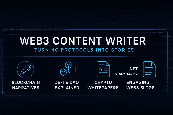I will write a Web3 - content for you | 1500-3000 words