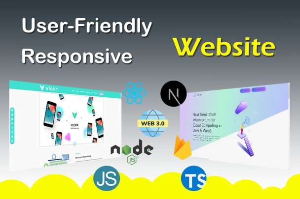 I will create your web application with React.js and Next.js