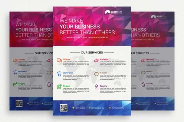 I will design a professional flyer, poster, and brochure Design for your business.