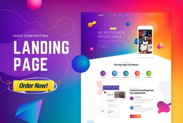 I will design responsive wordpress landing page elementor or elementor pro landing page