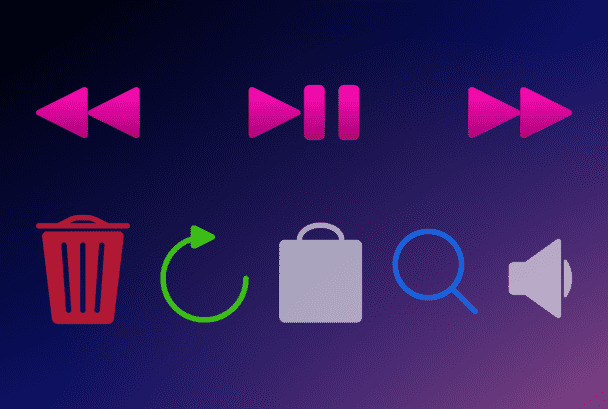 Vector symbols and icons