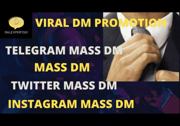 i will do 1k mass dm, telegram mass dm, twitter mass dm, discord mass dm, Instagram mass dm, Facebook mass dm