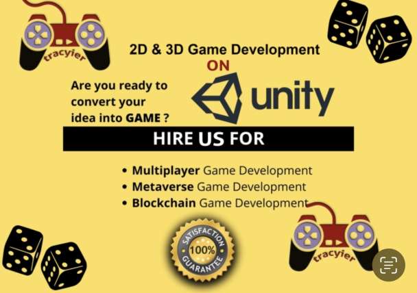 I will develop 2d 3d video game on unity 3d metaverse multiplayer game p2e crypto game