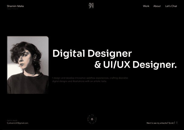 UI/UX & Digital Designer and passionate about my new field of work