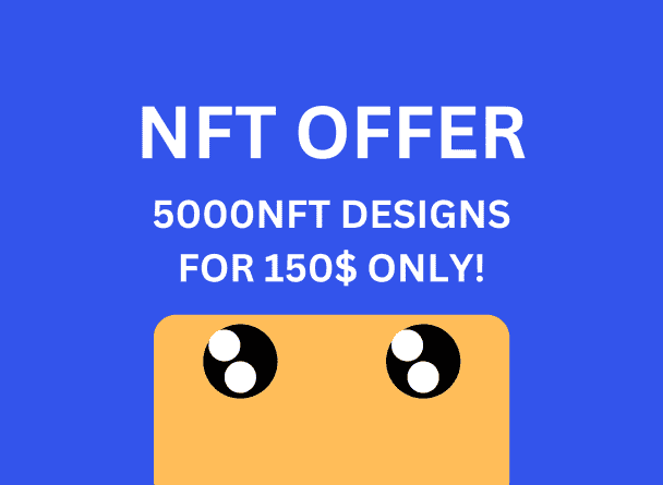 ok, I will take a bit of a risk and sell 5000NFT art work for only 150$, get it before it's too late!