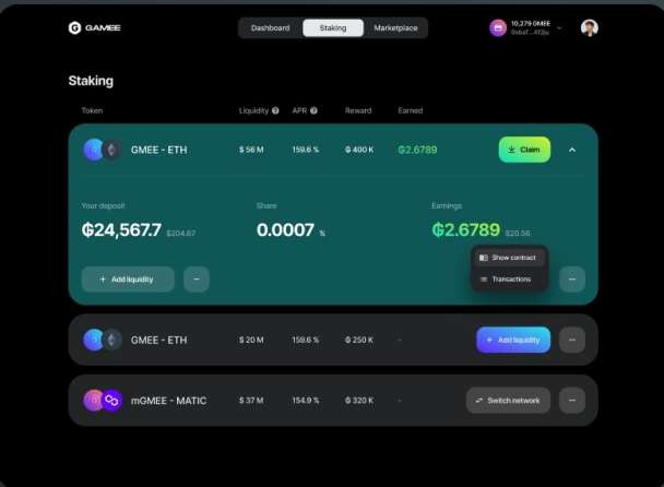 I will fork defi staking platform , smart contract on any evm