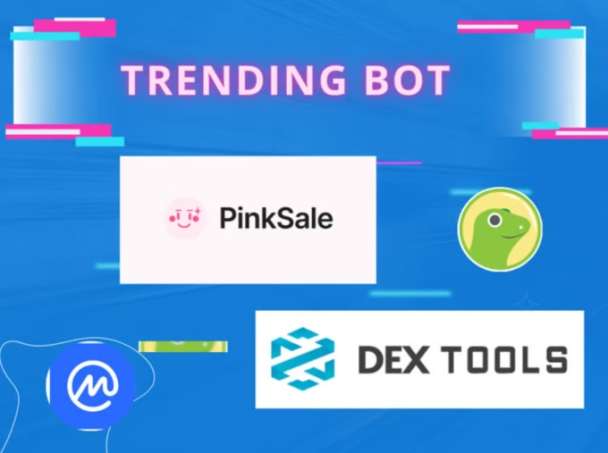 I will make your token top3 pinksale trending, cmc, cg, dextool trending