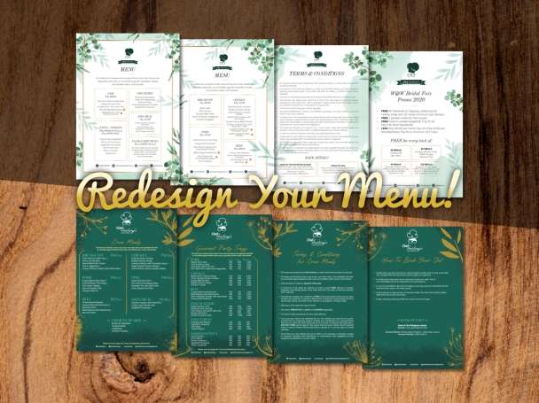 I will design/redesign your food menu in 3 days!✨