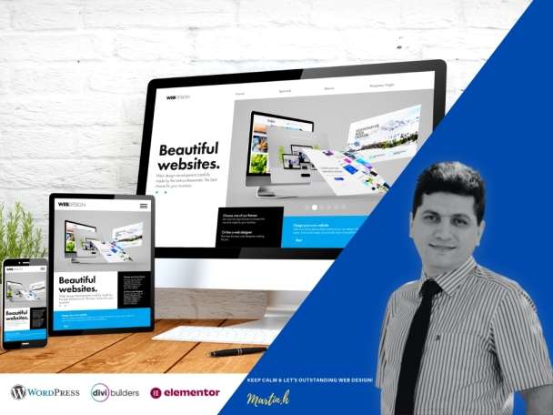 Design wordpress DIVI , Elementor web site