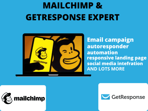 I will provide  a stunning GETRESPONSE and MAILCHIMP setup