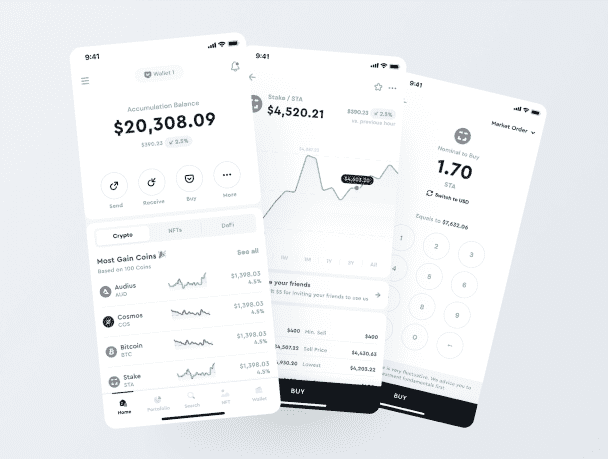 I will create wallet app like binance, Create cryptocurrency token, list token on coingecko, coinmarketcap