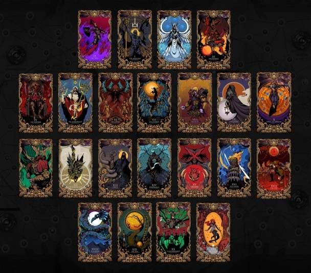 I will create tarot cards card game design