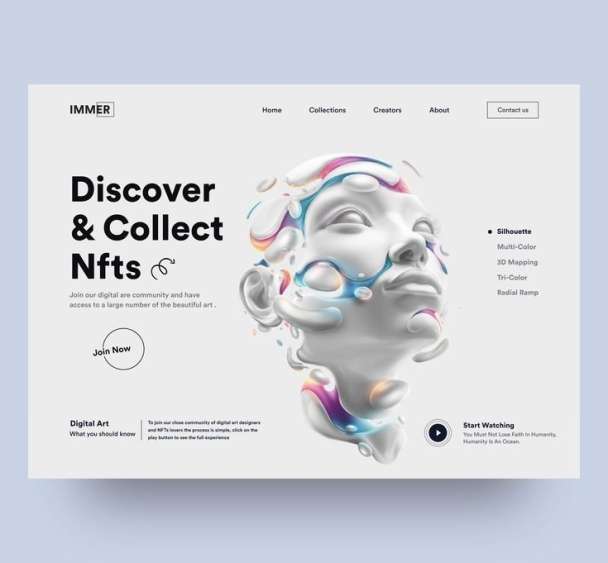 I will design NFT, DEFI, PEPE website or banner