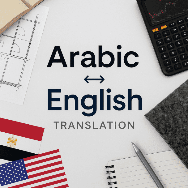 I will professionally translate English to Arabic and vice versa