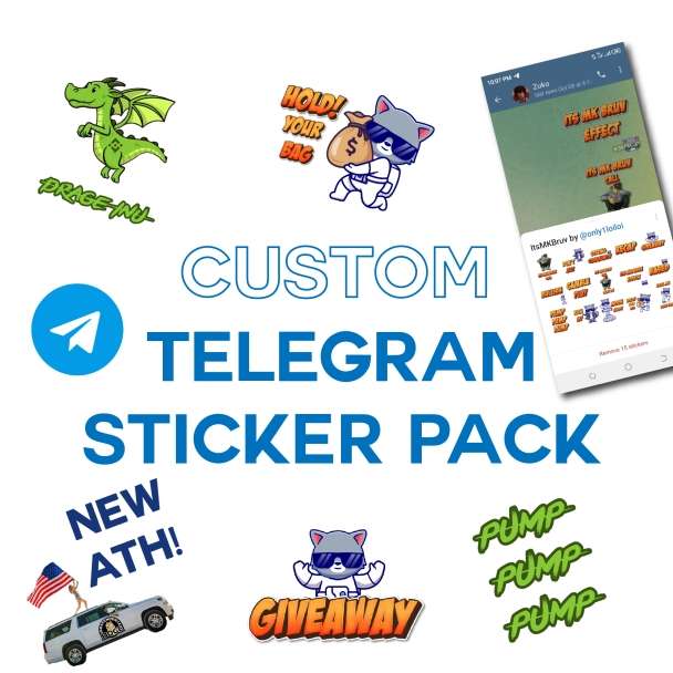 I will design telegram stickers for your projects