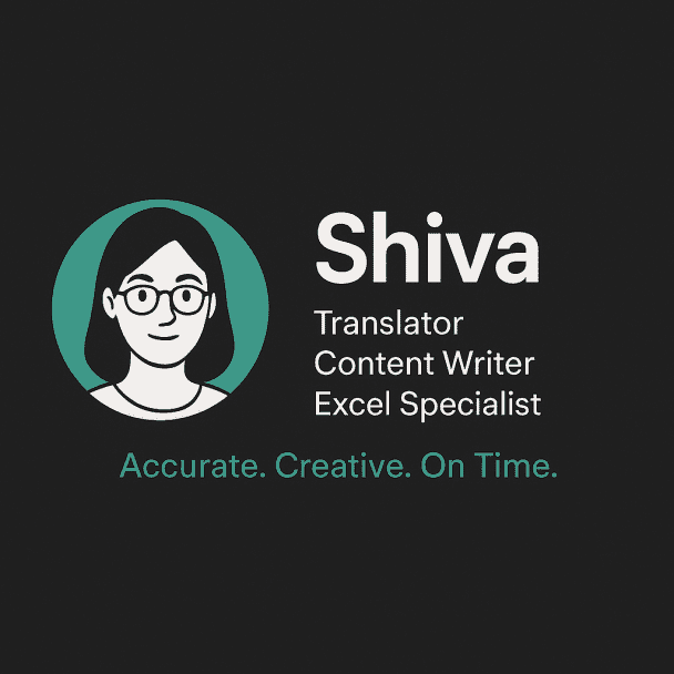 Professional English-Persian Translator & Creative Content Writer | Fast & Accurate Delivery