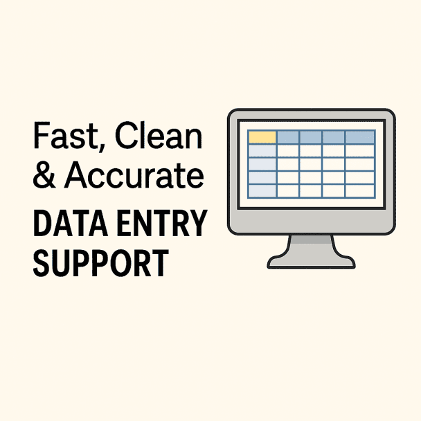 “I will help you with data entry, Excel formatting, and document cleaning”