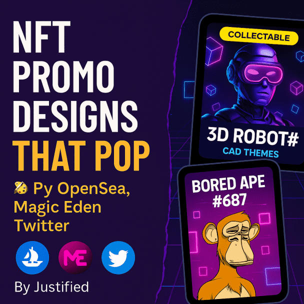 I will design stunning NFT promo graphics to showcase your collection