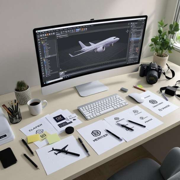Creative Logo, Graphic Design & 3D Modeling with Unique Style