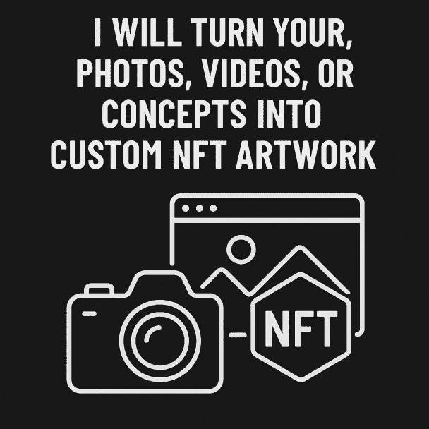 I will turn your photos, videos, or concepts into custom NFT artwork