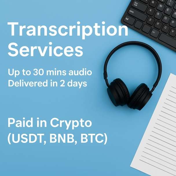 Accurate & Fast Typing / Data Entry Services – Crypto-Friendly