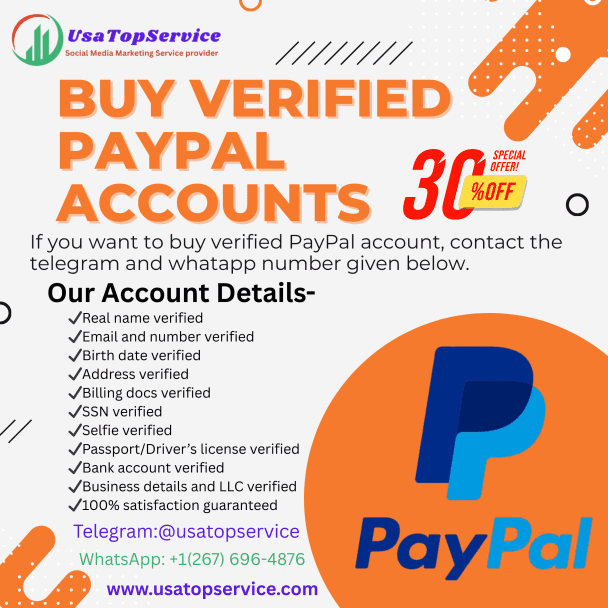 I Will Provide Verified PayPal Account & Full Setup Support