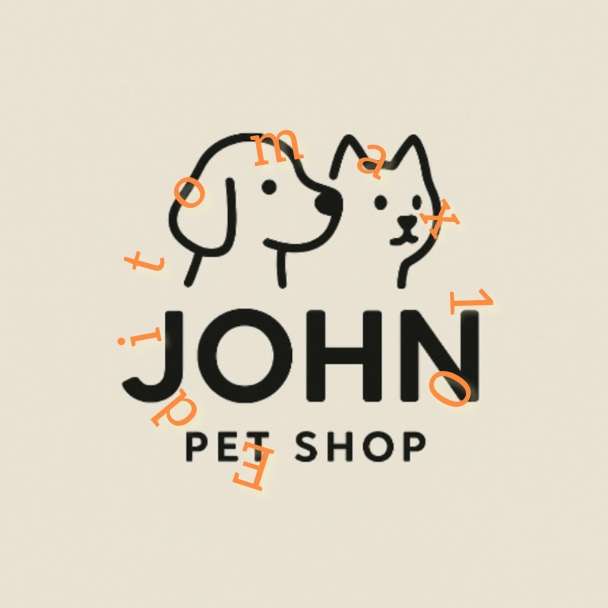 A logo designed for a pet shop
