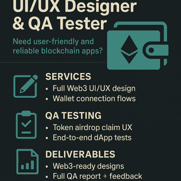 Lucid Web3 UI/UX Design & QA Testing | Wallet Flow, Airdrop UX, DApp Testing