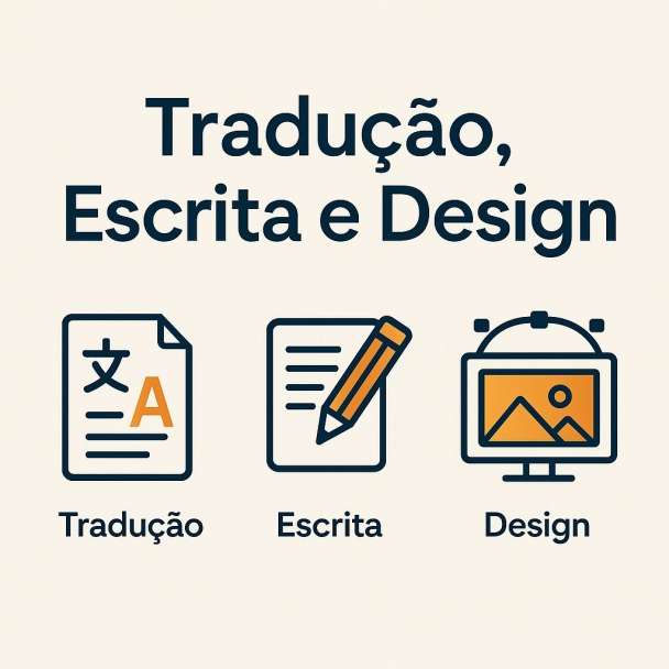 Tradução, Escrita e Design Profissional em Um Só Lugar