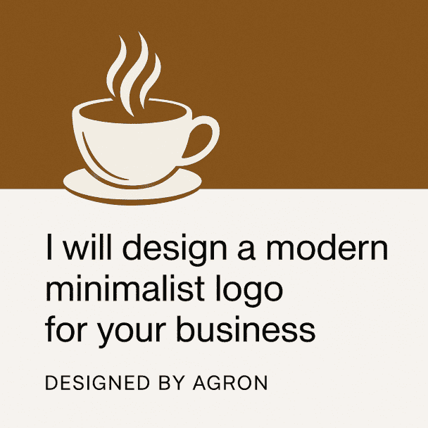 I will design a modern minimalist logo for your business!