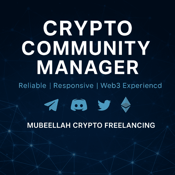 I Will Manage Your Crypto Community (Telegram, Discord, or Social Media)