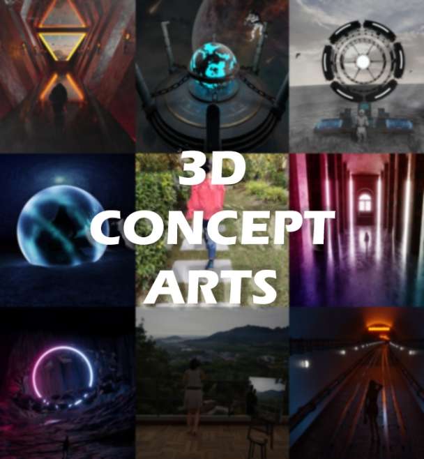 I will 3D concept environment art