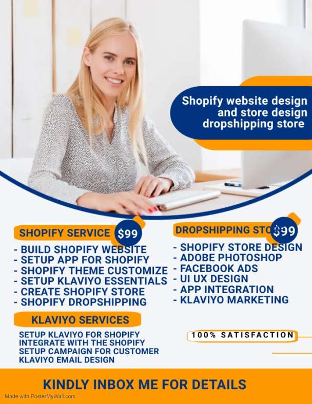 I will build profitable shopify dropshipping store or shopify website design