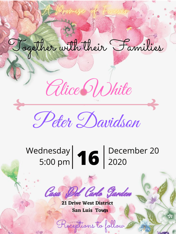 Wedding Invitation Design