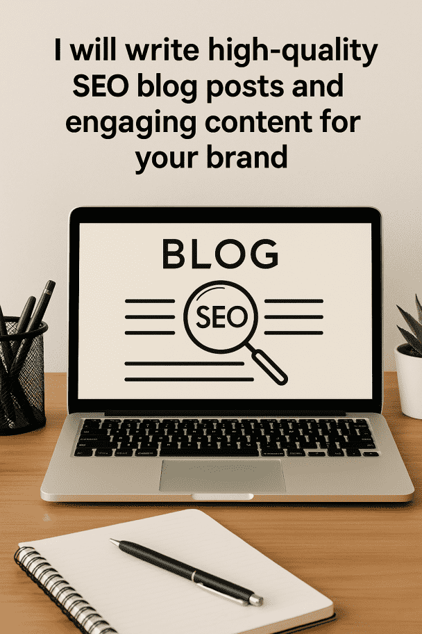 I will write high-quality SEO blog posts and engaging content for your brand