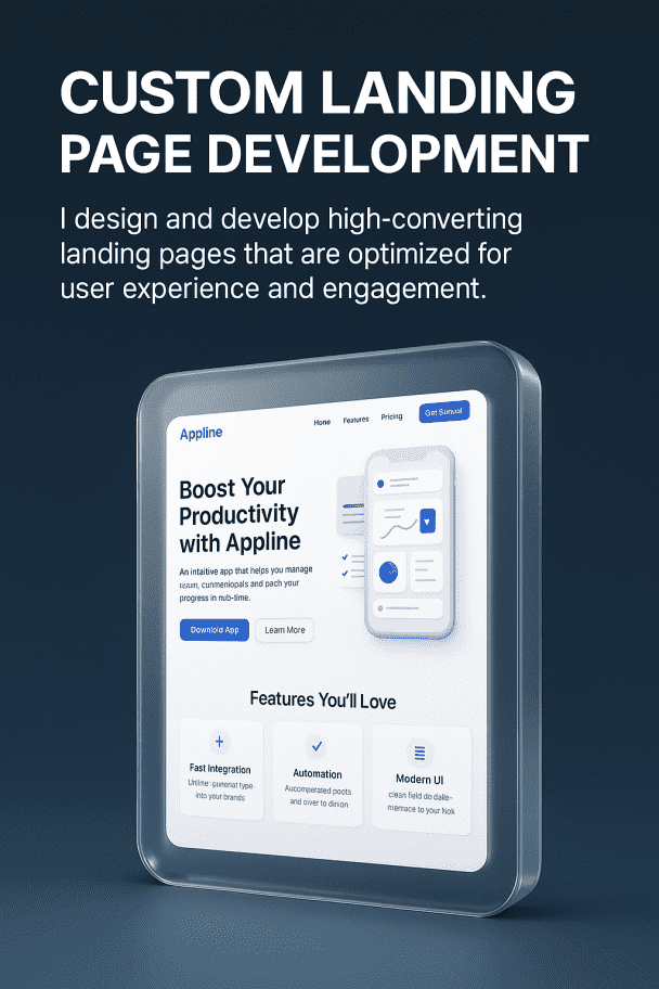I Will Design a Stunning, Responsive, and Interactive Landing Page for Your Business or Product