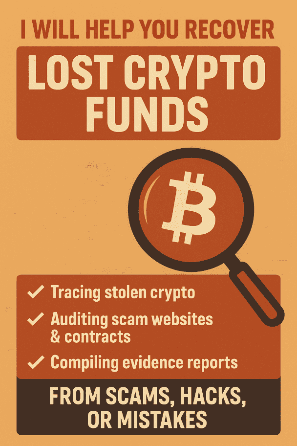 I Will Help You Recover Lost Crypto Funds