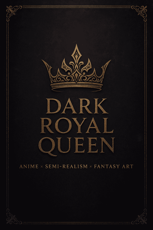 Dark Fantasy Royal Queen – Anime Style Character Design
