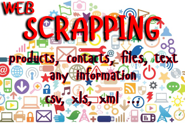 I will do web scraping, data extraction, data scraping