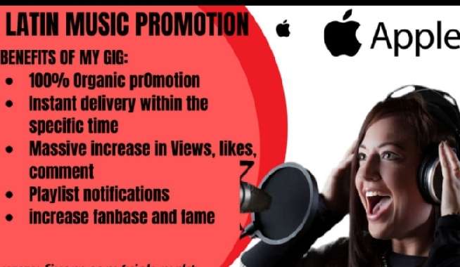 I will promote and submit your apple music, latin and hip hop to playlist curator