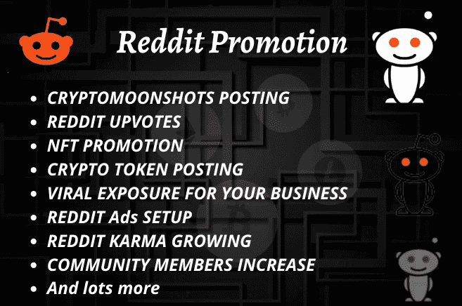 I will do NFT, crypto reddit marketing promotion for viral exposure