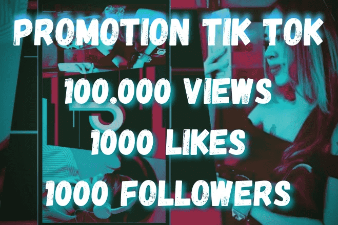 TikTok promotion, views, likes, followers