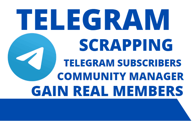 i will do telegram scraper, telegram scraping, telegram scrap, telegram subscribers, telegram promotion, telegram growth