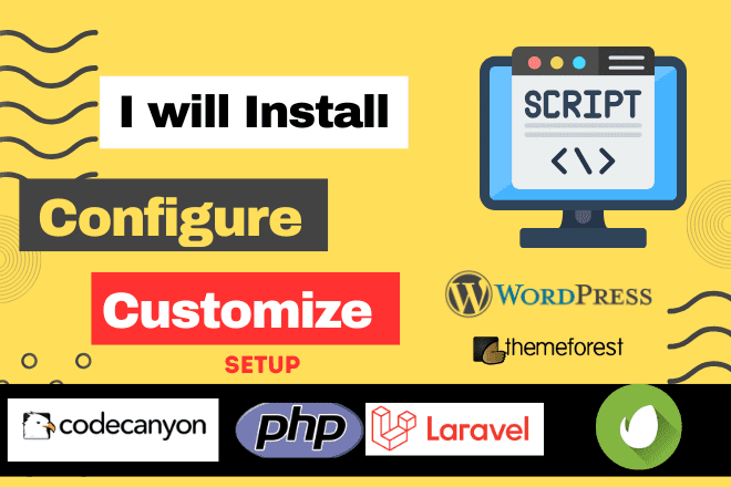 I will install and Setup PHP script , Codecanyon Templetes , WordPress theme Plugin