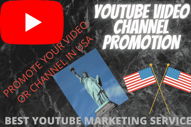 do USA YouTube video channel promotion to get USA audience